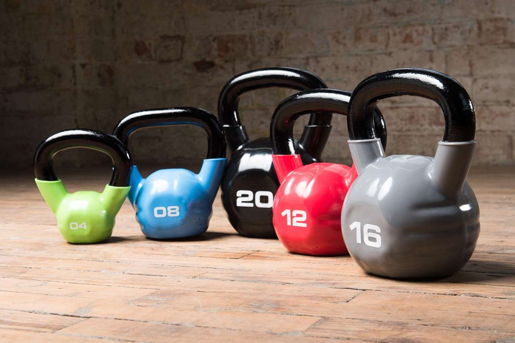 Escape Fitness Studio Vinyl Kettlebells